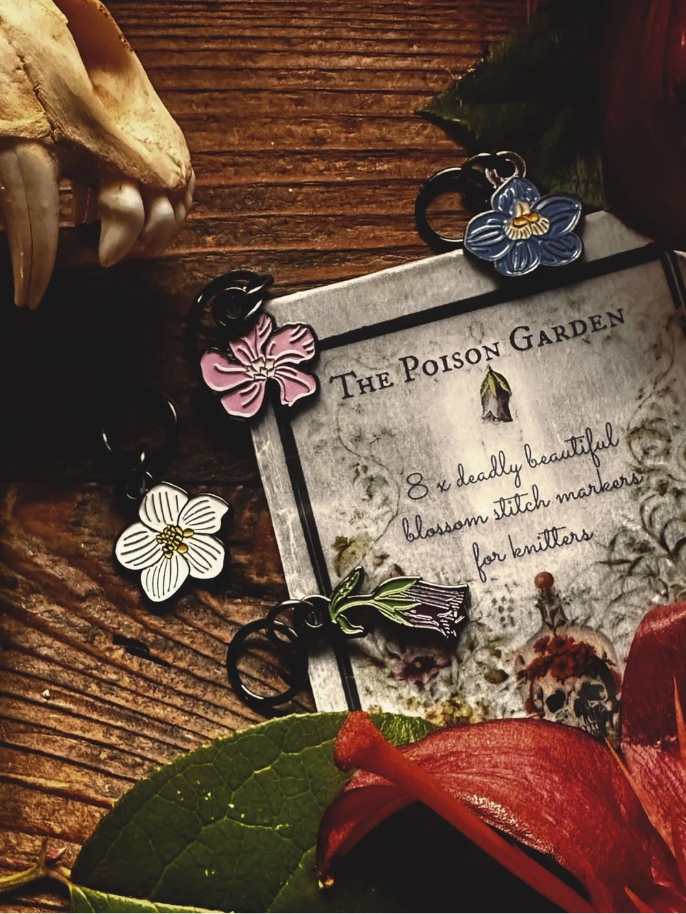 Poison Plant Garden Stitch Marker Set